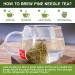 Organic Dried Pine Needle Tea Bags - 30 Natural Caffeine-Free Triangle Teabags for Immunity Support - Buy Online on GoSupps.com