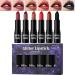 Pearlescent Lipstick | Transfer-Resistant Lip Gloss | Water and Smear Resistant 6 Glitter Red for Women Ideal for Day Parties Travel Appointments - Buy Online on GoSupps.com