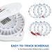 Med-E-Lert Premium Locking Automatic Pill Dispenser - XL Solid White Lid - Buy Online on GoSupps.com