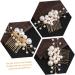 Beaupretty Accessories pearl comb hair bling pearl hair clips bridal headpieces for wedding bridal hair pearls headpiece wedding hair jewelry gold hair comb crown alloy accessories Comb - Buy Online on GoSupps.com