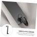 Generic 4 Pcs Door Hook Wall Mounted Clothes Hanger Wall Hanger Over Door Towel Bar Black Stainless Steel - Buy Online on GoSupps.com