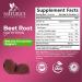 Beet Root Gummies with Magnesium, Vitamin C - Circulation Support, Heart Health - Vegan, Non-GMO, Gluten Free - Energy Boost - 60 Gummies - Buy Online on GoSupps.com