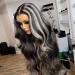 Wiggins Hair 20 Inch Grey Body Wave Lace Front Wig | Platinum Blonde Highlights | Gray Highlight Wig for Black Women - Buy Online on GoSupps.com
