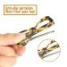 3Pcs Cobahom Duckbill Hair Clips Set - 2.5 inch Hollow Bow Hairpin in Yellow-Brown, Beige, and Red-Green - Fashion Hair Clips for Women Girls - Buy Online on GoSupps.com