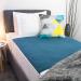 Conni Reusable Bed User Blanket Absorbent Waterproof Washable for Incontinence & Sweating | 100x100 cm | Petrol - Buy Online on GoSupps.com