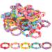 100 Colorful Puppy Rubber Bands Hair Ties for Small Dog Grooming | Super Stretch Nylon Hair Bows | Yorkie Accessories in Hot Pink, Yellow, Purple, Blue - Buy Online on GoSupps.com