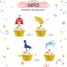 24pcs Circus Cupcake Toppers Circus Animal Cupcake Toppers Colorful Glitter Carnival Cake Decoration for Kids Carnival Themed Baby Shower/Birthday Party Supplies - Buy Online on GoSupps.com