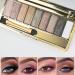 9 Colors Eyeshadow Palette Shimmer Glitter Portable Long Lasting Shiny Eye Shadow with Cosmetic Brush - Buy Online on GoSupps.com