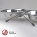 Van Ness Raised Double Dish Feeder for Cats and Small Dogs with 2 x 8oz Bowls - Wire Rack Included - Buy Online on GoSupps.com