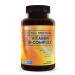 BioEmblem Vitamin B-Complex - All 8 Active Forms with Methyl Folate Methyl B12 B6 Biotin Plus Choline Inositol Supports Energy Metabolism Brain Heart Health - B Vitamin Supplement 90 Capsules