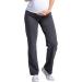 Zeta Ville Women's Pregnancy Pants 691c - Long Length Graphite Melange - Size 8-10 - Buy Online on GoSupps.com