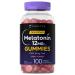 Carlyle Melatonin Gummies 12mg | 100 Count | Berry Flavor | Vegan Supplement | Non-GMO Gluten Free