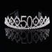 Lurrose 21st Birthday Crystal Crown Tiara - Rhinestone Headband with Hair Comb | Elegant Gold & Silver Decor for Weddings & Parties - Buy Online on GoSupps.com