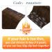 Runature 35cm Clip-In Extensions - Real Brown Human Hair 120g 7Pcs Color #18P60 - Smooth & Straight - Buy Online on GoSupps.com