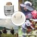 Outdoor Mosquito Head Net Hat Deep Beige | Sun Protection for Hiking, Camping, Fishing | Unisex Midge Head Net for Bee & Mosquito Protection - Buy Online on GoSupps.com