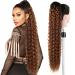 Drawstring Ponytail Extension 30 inch Long Curly Ponytail Hair Extension Synthetic Hairpiece for Women(T2/30# 30 inch) 30inch-T2/30#