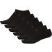 adidas Men's Athletic Cushioned No Show Socks (6-Pack) - Large Black/Aluminum - Buy Online on GoSupps.com