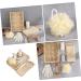 Hemoton Bath Flower Set - Body and Foot Scrubber in Rectangular Basket | 30x20cm - Buy Online on GoSupps.com