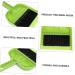 Solustre 6-Sentence Besser Kehrschaufel Set - Multifunctional Cleaning Tools for Cars & Desktops | Antistatic Brush & Broom | Small Plastic Set (Random Color) | International Shipping - Buy Online on GoSupps.com