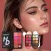  JIEBWCHA Cream Blush Palette - 16 Colors: High-Illumination Cream Blush Bronzer Waterproof Cheek Contour for Women Girls Travel Parties Weddings Special Occasions - Buy Online on GoSupps.com