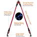 DDSCOLOUR Double Dog Leash Coupler No Tangle 360 Swivel Reflective Double Lead Dual Two Dog Lead Splitter fo Fits Small Medium Large Dogs 30 inch(Diameter:0.8-1.2cm Red 0.5"(1.2cm) Red - Buy Online on GoSupps.com