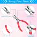 8 Pcs Jewelry Making Pliers Tool Kit for DIY | Needle Nose, Round Nose, Wire Cutters, Crimping Pliers, Bent Nose, End Nippers, Bail Making, Nylon Pliers - Multicolor - Buy Online on GoSupps.com
