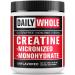 DailyWhole Organics Creatine Monohydrate Micronized Powder 300g | Pure Unflavored Dietary Supplement for Men and Women | Gluten-Free, Non-GMO, Vegan | 60 Servings (5g per Scoop)