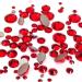 LIGHT SIAM (227) red 144 pcs Swarovski 2058/2088 Crystal Flatbacks red rhinestones nail art mixed with Sizes ss5  ss7  ss9  ss12  ss16  ss20  ss30