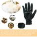 Happy Fox Pet Grooming Gloves - Massage Brush Gloves for Cats Dogs Horses - Depilation Comb & Massage Pet Artifact - Black - Buy Online on GoSupps.com