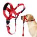 Barkeless halter against pulling made for dog training and walking easy soft dog handlebars with expert training instructions-put an end to the pull on a leash (XL red) XL-FOR LARGE DOGS RED