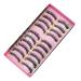 minkissy 10 Pairs Fake Eyelashes Artificial Fiber Eyelashes Makeup Eyelashes False Lashes Faux Lashes Eyelashes Natural Eyelashes Black Artificial Fiber Dense Miss False Eyelashes