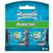 2 x 8 Wilkinson Sword Protector 3 razor blades with double pivot / 16 pieces / with aloe