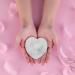 Resin Nail Art Palette - Pink Heart Shape Mixing Plate with Golden Edge Holder for Nail Polish - Cosmetic Mixing Tools - Buy Online on GoSupps.com
