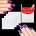 1200 pcs Self-Adhesive French Manicure Nail Sticker Set - White Half-Moon Shaped Decals for Nail Design (25 Sheets) - Buy Online on GoSupps.com