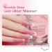 Rose Pink Glitter Gel Nail Polish - 12mL Sheer Nude Pink Shimmery Jelly Gel Polish - Buy Online on GoSupps.com