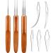 8 Pieces Dreadlocks Tool Interlocking Tool Dreadlocks Crochet Needle Sisterlocks Craft Dreadlocks Hair Extensions Locs Tightening Accessories Easyloc Hair Tool
