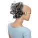 PRETTYSHOP Voluminous Curly Messy Bun Hairpiece Scrunchy Updo Brown Gray Mix #10H1001B G14L - Buy Online on GoSupps.com