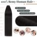 Buy Elailite Real Hair Extensions Tape-In #1B Natural Black - 20 Pieces Invisible Glue 30cm 30g - Buy Online on GoSupps.com