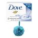 White Travel Size Bar Soap 2.6 Oz Bundled With Bath Sponge - Moisturizing Bar Soap Cream Infused Gentle Cleansing Ideal For Travel Skin Nourishment Bar Soap Pack Of 1