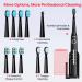 SEAGO Electric Toothbrush - Rechargeable Sonic Toothbrush with 30-Day Battery 5 Modes 2-Min Timer & 10 Brush Heads (Black) | Portable & Ideal for Adults - Buy Online on GoSupps.com