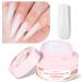 NXJ INFILILA Poly Gel 50ml Builder Gel White Nail Extension Gel Hard Gel for Nails Soak Off UV LED Glitter Gel Nail Polish for Home and Manicure Nail Salon DIY Gift for Girls Women A-white