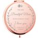 idooss Mom Birthday Gifts for Mom  Rose Gold Compact Mirror for Birthday  Unique Gifts for Women  Friends  Mom or Coworkers (Gold)