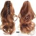 Ponytail Extensions Short Hairdos Clip on Curly Women's Ponytail Extension Synthetic Wavy Superb Shaggy Hair Claw Ponytails Hairpiece for Women(#613) 14inches #613 - Buy Online on GoSupps.com