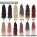 Melisay 5 Packs Passion Twist Hair Extensions - 24 Water Wave Curly Crochet Braids - Synthetic Afro Hair for Women - 1B Color - Buy Online on GoSupps.com