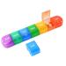 Weekly Pill Organizer 1 Time A Day Detachable Pill Box 7 Day 7 Compartments Portable Travel Pill Case Medicine Organizer Vitamin Organizer Colorful (Multicolor)