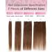 Agmity Chocolate Brown Clip-In Hair Extensions 40cm - 7 Pieces 120g 100% Remy Real Hair Invisible & Smooth #4 - Buy Online on GoSupps.com