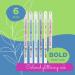 Sakura Gelly Roll Stardust Galaxy Glitter Gel Pens - Bold Point - 6 Pack Assorted Colored Ink for Lettering and Drawing - Buy Online on GoSupps.com