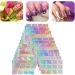 Nail Stencil Stickers Nail Vinyl Stencil Stickers Set Colorful Hollow Nail Art Decals DIY Manicure Decorations 24Sheet - Buy Online on GoSupps.com