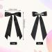 5PC Silky Satin Hair Bows Hair Clip Ribbon Ponytail Holder Accessories Black Bow Hair Clip Hair Bows for Women(Black/Red/Purple/Pink/White) - Buy Online on GoSupps.com