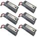 WELLVEUS 6 Pack MR-J3BAT Battery for MELSERVO MR-J3BAT for ER6VC119A/B 3.6V 2000mAh